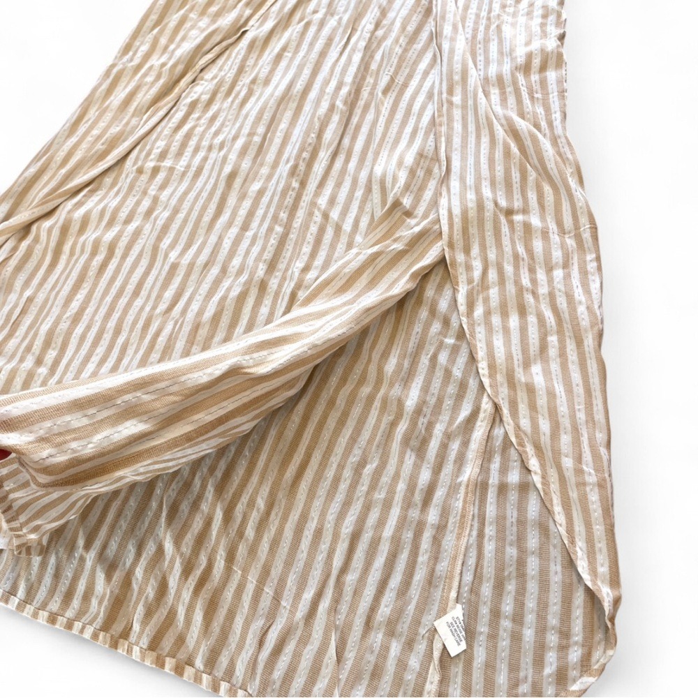 NWT Blue Island Cream and‎ White Striped Maxi Swim Coverup - Picture 7 of 8